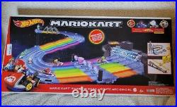 Hot Wheels GXX41-Mario Kart Rainbow Road Track Set NIB