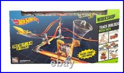 Hot Wheels HW Workshop TRACK BUILDER Mega Pk with Tower Starter Set & 5 Cars 2014