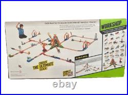 Hot Wheels HW Workshop TRACK BUILDER Mega Pk with Tower Starter Set & 5 Cars 2014