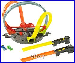 Hot Wheels Loops Track Builder Play Set Die Cast Car Racetrack Kids Toys Indoor