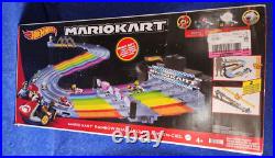 Hot Wheels MARIOKART Rainbow Road Raceway Track Set (SEALED) Mario Kart