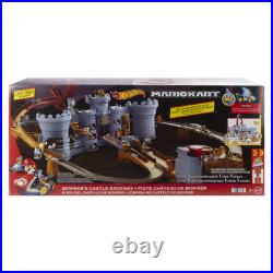 Hot Wheels Mario Kart Bowser's Castle Track Set Damaged Box UNRELEASED IN HAND
