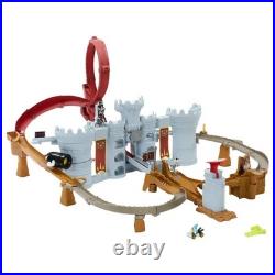 Hot Wheels Mario Kart Bowser's Castle Track Set Damaged Box UNRELEASED IN HAND