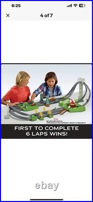 Hot Wheels, Mario Kart Circuit Track Set Die-Cast Yoshi Princess Peach Luigi