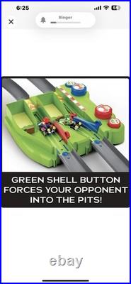 Hot Wheels, Mario Kart Circuit Track Set Die-Cast Yoshi Princess Peach Luigi
