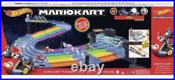 Hot Wheels Mario Kart Rainbow Road Boo Premier Raceway Track Set IN HAND
