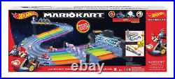 Hot Wheels Mario Kart Rainbow Road Boo Premier Raceway Track Set New FREE Ship