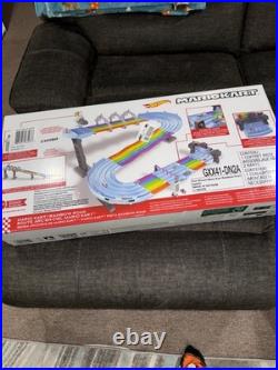 Hot Wheels Mario Kart Rainbow Road Race Track Set Factory Sealed Brand New