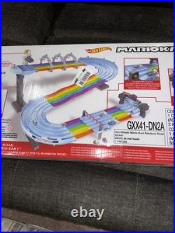 Hot Wheels Mario Kart Rainbow Road Race Track Set Factory Sealed Brand New