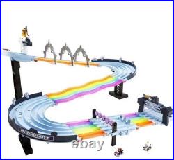 Hot Wheels Mario Kart Rainbow Road Race Track Set Lights & Sounds Brand New