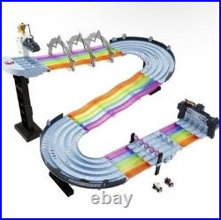 Hot Wheels Mario Kart Rainbow Road Race Track Set Lights & Sounds Brand New