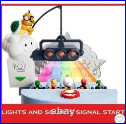 Hot Wheels Mario Kart Rainbow Road Race Track Set Lights & Sounds Brand New