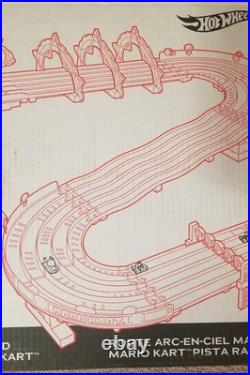 Hot Wheels Mario Kart Rainbow Road Race Track Set Lights & Sounds Brand New