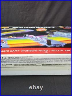 Hot Wheels Mario Kart Rainbow Road Race Track Set Lights & Sounds Brand New