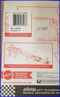 Hot Wheels Mario Kart Rainbow Road Race Track Set Lights & Sounds Brand New