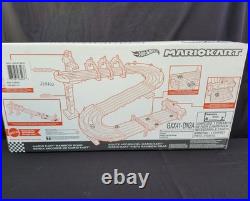 Hot Wheels Mario Kart Rainbow Road Race Track Set Lights & Sounds Brand New