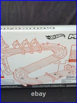 Hot Wheels Mario Kart Rainbow Road Race Track Set Lights & Sounds Brand New