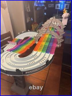 Hot Wheels Mario Kart Rainbow Road Raceway Track Set + 5 Cars, Tested Works