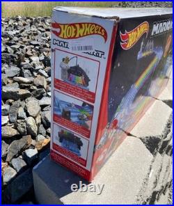 Hot Wheels Mario Kart Rainbow Road Raceway Track Set Complete New Sealed