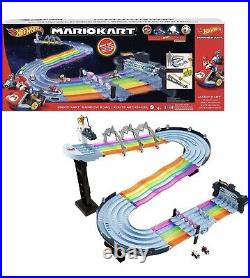 Hot Wheels Mario Kart Rainbow Road Raceway Track Set FREE SAME DAY SHIPPING