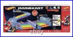 Hot Wheels Mario Kart Rainbow Road Raceway Track Set FREE SAME DAY SHIPPING