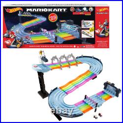 Hot Wheels Mario Kart Rainbow Road Raceway Track Set with Lights & Sounds Nintendo Hot Wheels Mario Kart Rainbow Road Raceway Track Set with Lights & Sounds Nintendo