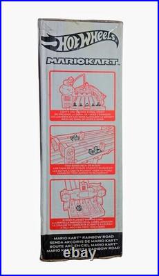 Hot Wheels Mario Kart Rainbow Road Raceway Track Set with Lights & Sounds Nintendo