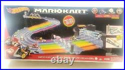 Hot Wheels Mario Kart Rainbow Road Raceway TrackSet with 2 Vehicles (NEWithSEALED)