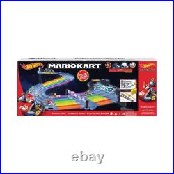 Hot Wheels Mario Kart Rainbow Road Track Set 164 Plastic Ages 4-7 Multi