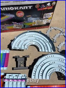 Hot Wheels Mario Kart Rainbow Road Track Set Raceway Works Complete 5 Cars