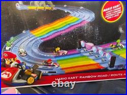 Hot Wheels Mario Kart Rainbow Road Track Set With Lights & Sounds 4+ Includes 2