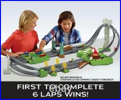 Hot Wheels MarioKart Circuit Deluxe Track Set HFY15 Die-Cast WITH YOSHI & MARIO