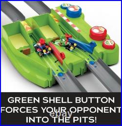 Hot Wheels MarioKart Circuit Deluxe Track Set HFY15 Die-Cast WITH YOSHI & MARIO
