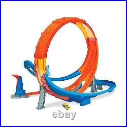 Hot Wheels Massive Loop Mayhem Track Set with Huge 28-Inch Wide Track Loop Sl