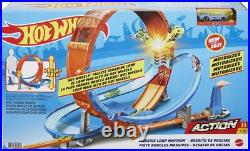 Hot Wheels Massive Loop Mayhem Track Set with Launcher and One Car Included Hot Wheels Massive Loop Mayhem Track Set with Launcher and One Car Included