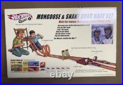 Hot Wheels Mongoose & Snake Drag Race Set New Funny Cars, Track Complete Hot Wheels Mongoose & Snake Drag Race Set New Funny Cars, Track Complete