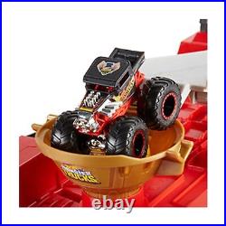 Hot Wheels Monster Truck Downhill Race & Go Track Set, Includes Hot Wheels M