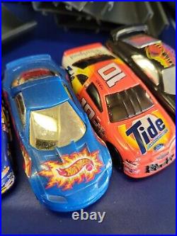 Hot Wheels NASCAR Superspeedway Motorized X-V Racers Set 1990s with4 Cars Complete