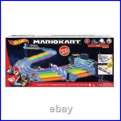 Hot Wheels Nintendo Mario Kart Rainbow Road Raceway Race Track Set GXX41