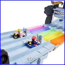 Hot Wheels Nintendo Mario Kart Rainbow Road Raceway Race Track Set GXX41