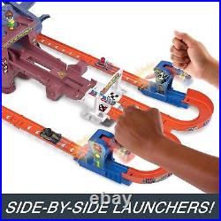 Hot Wheels RacerVerse Toy Car Track Set Spider-Man's Web-Slinging Speedway 2