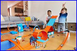 Hot Wheels Racetrack Cast Track Set Matchbox Car Kids Toys Race Crate Family Fun