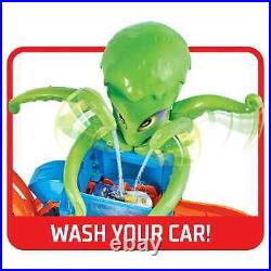 Hot Wheels Set Kids Die Cast Car Wash Indoor Fun Matchbox Vehicle Playset Big