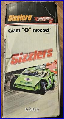 Hot Wheels Sizzlers Giant O Race Set Fat Track WithOrig Box WithBlue AngelenoCar xtr