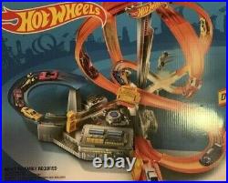 Hot Wheels Spin Storm Dual Motorized Booster High Speed Multi-Lane Loops Car Set