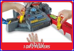Hot Wheels Spin Storm Track Set 3 Intersections, Motorized Booster, 164 Car