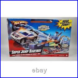 Hot Wheels Super Jump Raceway Motorized Track Set With Car Included For Ages 5+