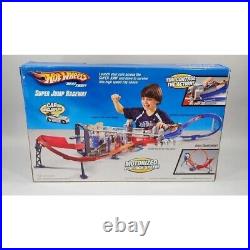 Hot Wheels Super Jump Raceway Motorized Track Set With Car Included For Ages 5+