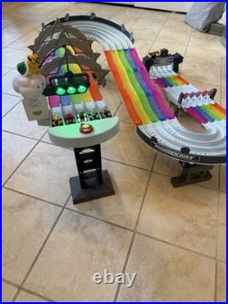 Hot Wheels Super Mario Kart Rainbow Road Raceway Track Set Complete with 5 Cars