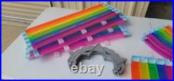 Hot Wheels Super Mario Kart Rainbow Road Track Set with Additional Rainbow Roads